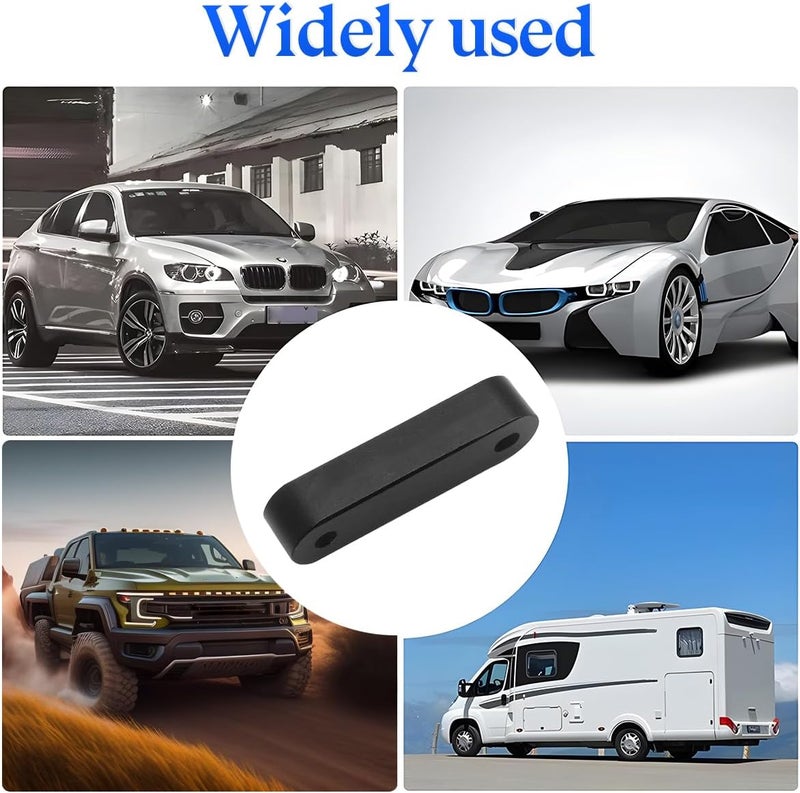 zipelo Car Hood Spacer Riser Kit, Aluminum Alloy Front Hood Vent Spacer Modification Kit, Car Hood Vent Spacer Riser Bolts Washers, Car Replacement Accessories Compatible with Most Cars (Black) - Image 4